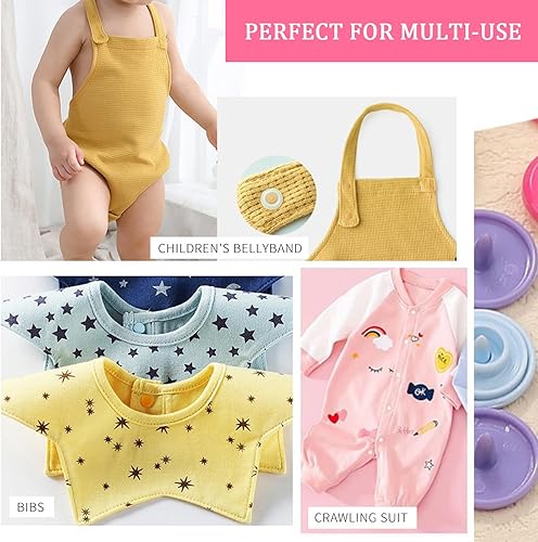 Miniatura 7 de FQTANJU Juego de 1900 broches de presión y alicates de plástico, kit de cierres de botón a presión T5 con herramientas de bricolaje y 1 pinza para