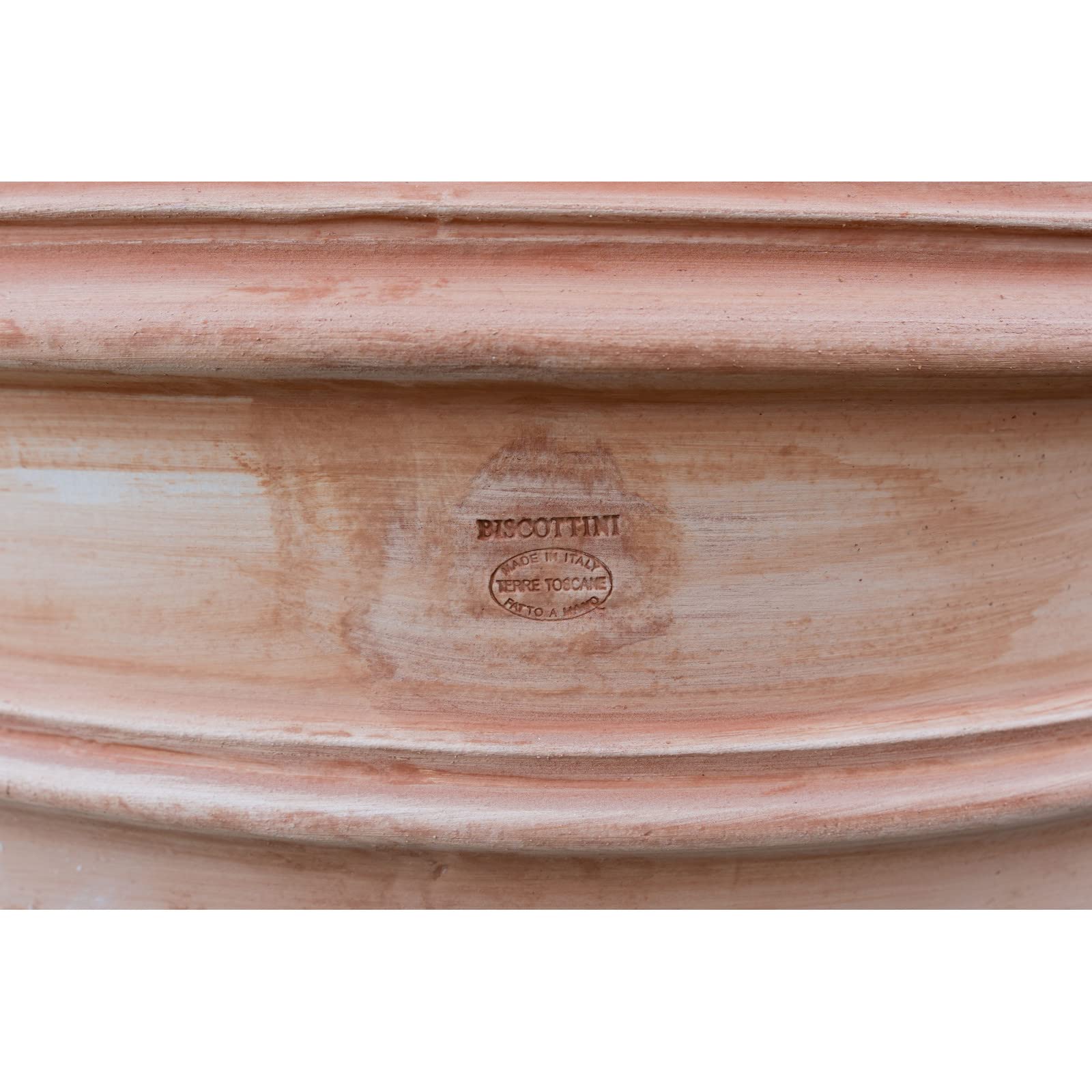 Biscottini Macetas Terracota Grandes 80x80x68 cm | Macetas Exterior | Macetas Barro | Maceta Grande Rústica