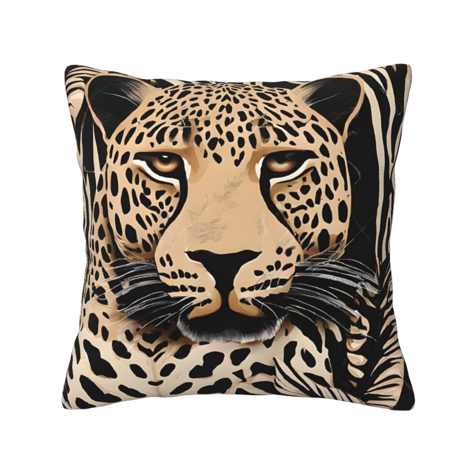 LHFIOHIRG (Leopard Pattern) Decorative Throw Pillow Covers Double-Sided Printed Cushion Covers for Sofa, Couch, Bed, and Home Decor 30 x 30cm