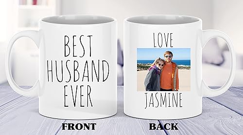 Miniatura 5 de Taza personalizada para marido, taza de fotos personalizada de esposa, taza de aniversario para él, regalo del día del padre
