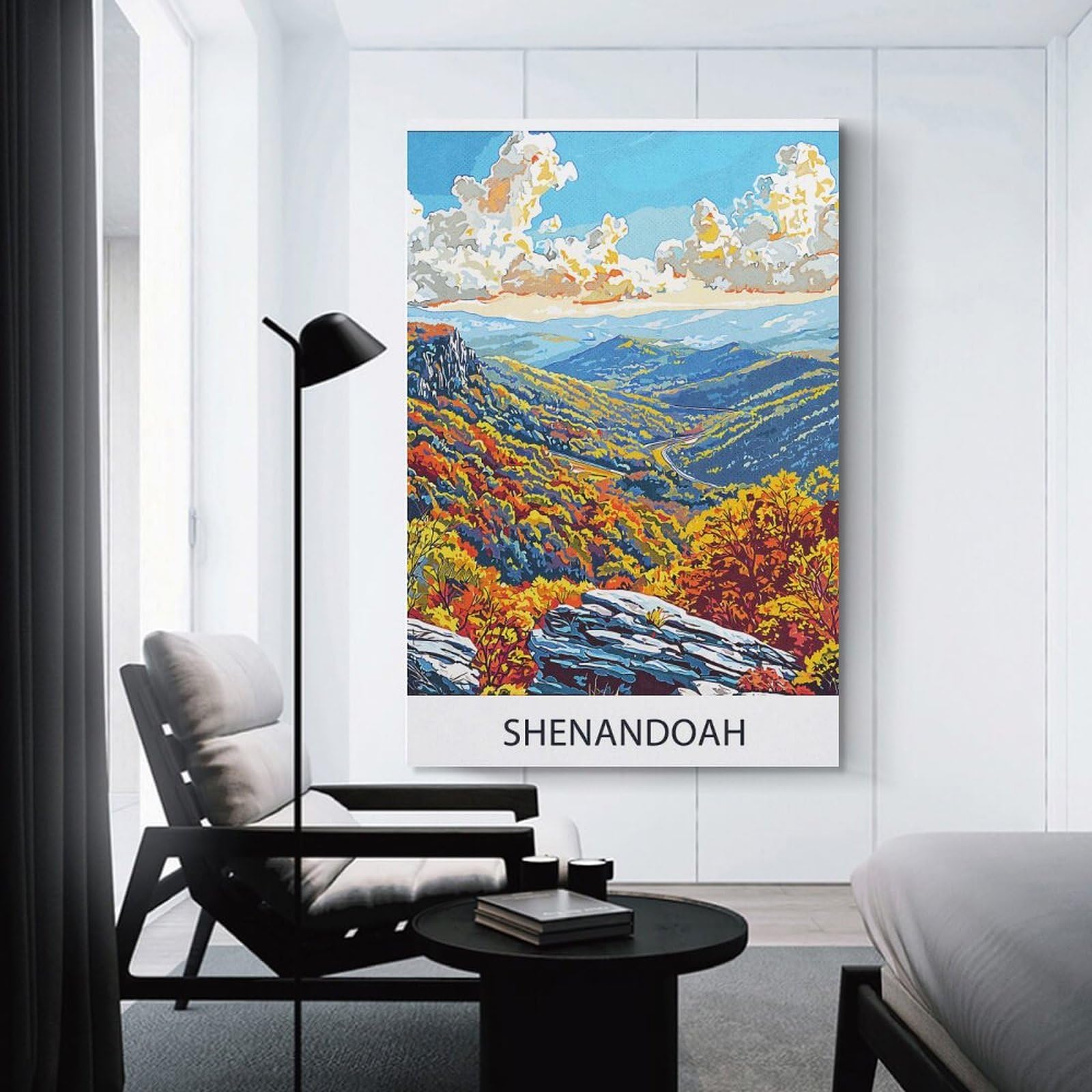 Junmoney Home Decor Wall Art Shenandoah National Park(3), 24x36inch(60x90cm), for Flats, Guest Rooms Or Compact Rooms, Wall Decor with Flexible Room Appeal
