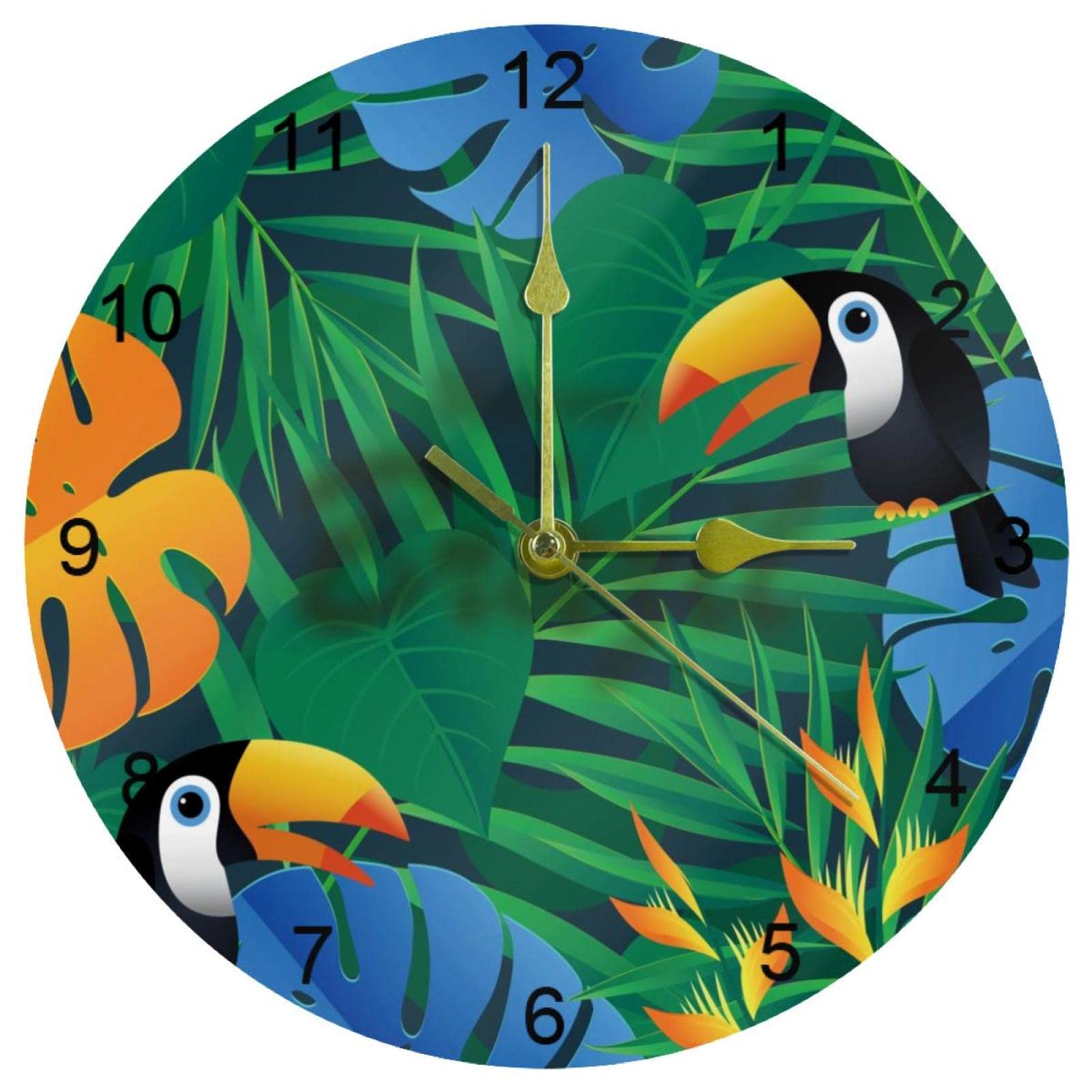 Horloge murale silencieuse tropicale pour sublimer votre cuisine