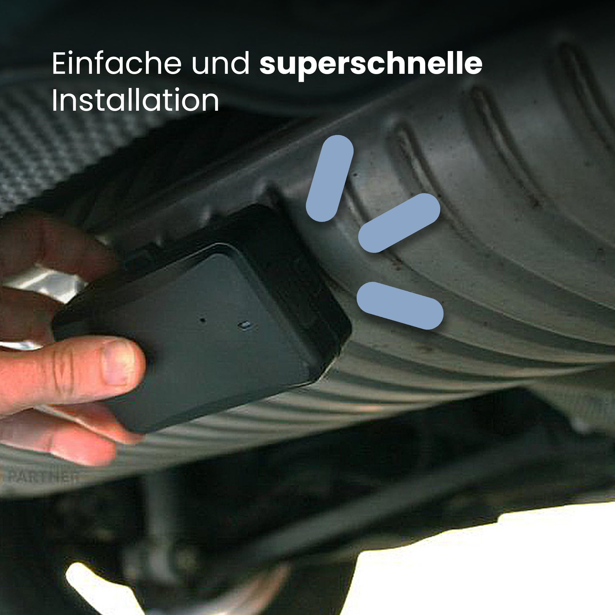 Portable Pro+ GPS Tracker Auto – Eingebauter Tracker mit Echtzeit GPS Live Tracking, Ohne ABO, 90 Tage Akkulaufzeit, 4G LTE Peilsender mit App-Steuerung und Manipulationsalarm