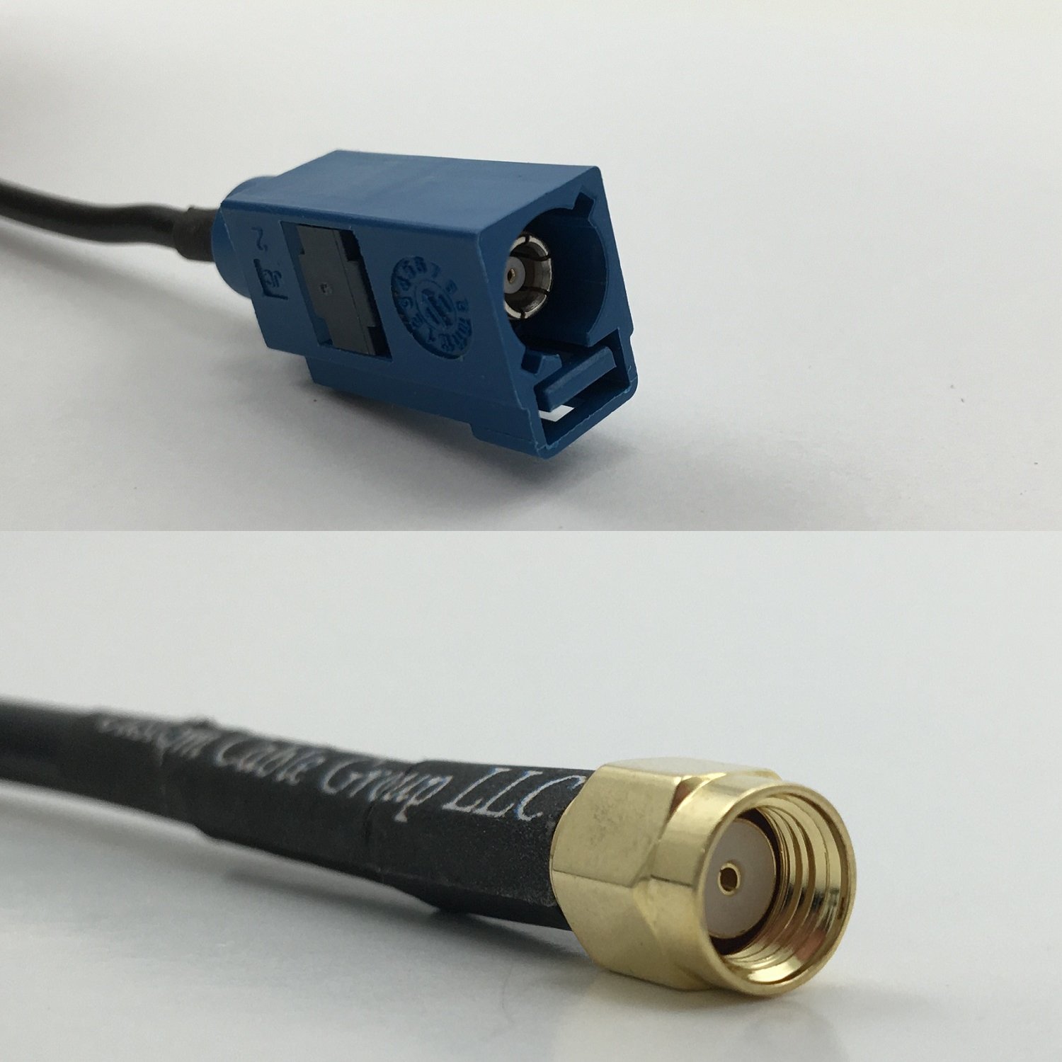 3 feet RG316 Fakra Blue GPS to RP-SMA MALE Pigtail Jumper RF coaxial cable 50 ohm Quick USA Shipping