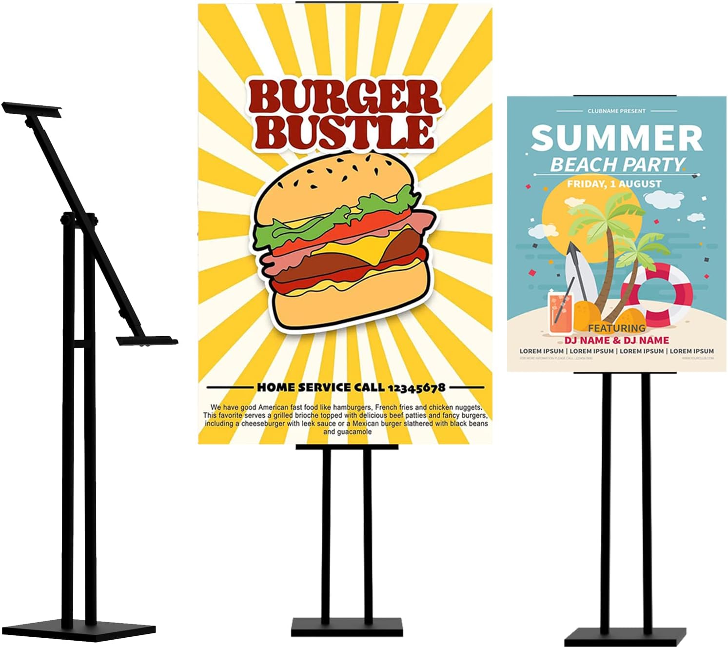 Sign Holder, Heavy Duty Floor Banner Stand, Adjustable