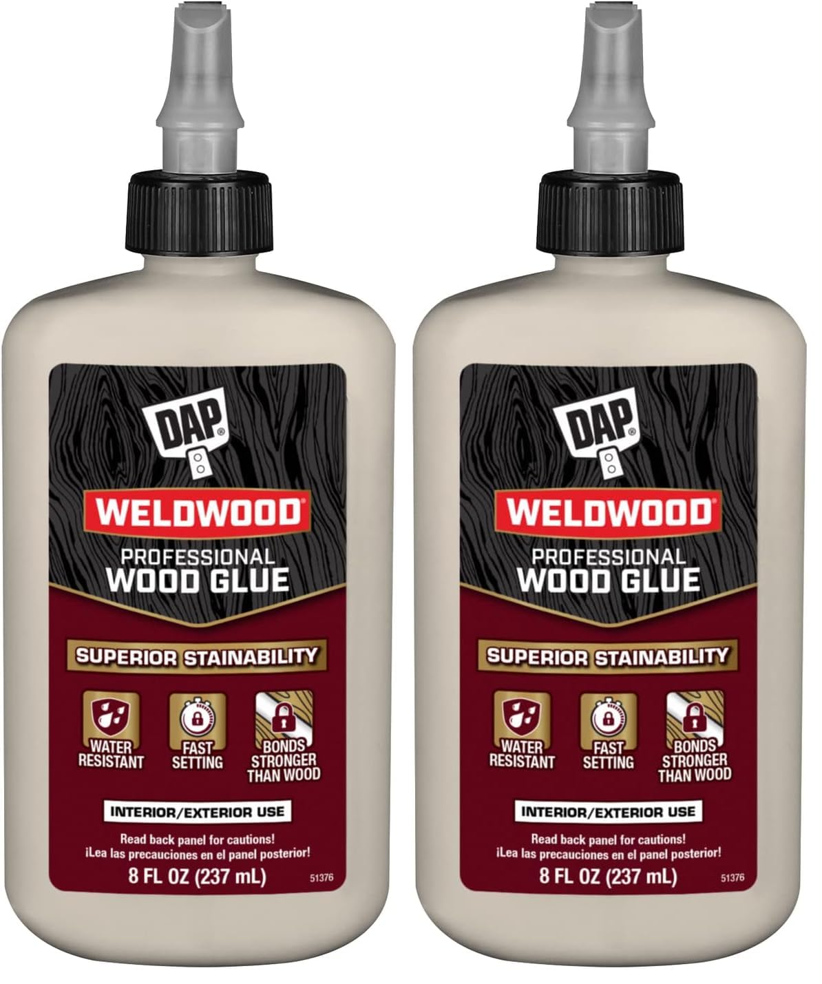 DAP Weldwood Professional Wood Glue, Yellow, 8 oz (7079800480)