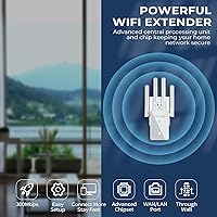 Vista 7 de Mejor Extensor de Señal WiFi 2026 - Extensor de Señal WiFi 6 Veces Más Rápido para el Hogar, Largo Alcance hasta 15,588 Pies Cuadrados, Repetidor