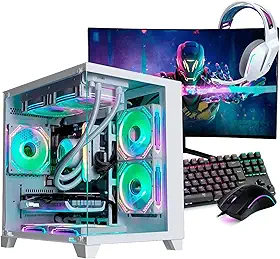 AMD PC Gamer Completo Ryzen 5 5500, RTX 3050, 16GB DDR4, SSD 480GB, 600W 80 Plus, Monitor 21.5", Windows 11 Pro, PNZKOB1O-E