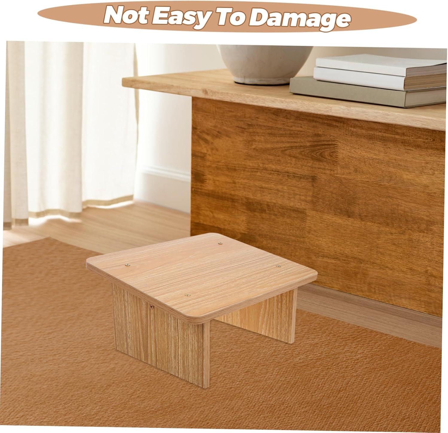 Step Stool for Adults Stylish Slip Design Durable Footrest for Office Kitchen Bathroom Garden Modern Footstool for Enhanced Comfort and Stability