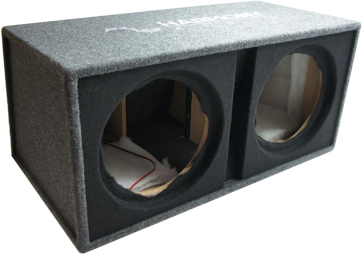 Harmony Audio HA-E12 Dual 12" Empty Vented Port Sub Box Unloaded Enclosure New