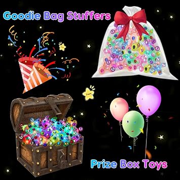 24PCS Light Up Fidget Spinner Bracelets Birthday Party Favors Bulk for Kids 4-8 8-12 Graduation Goodie Treat Bag Stuffers Pinata Filler Classroom Treasure Toys Carnival Prize End of Year Student Gift