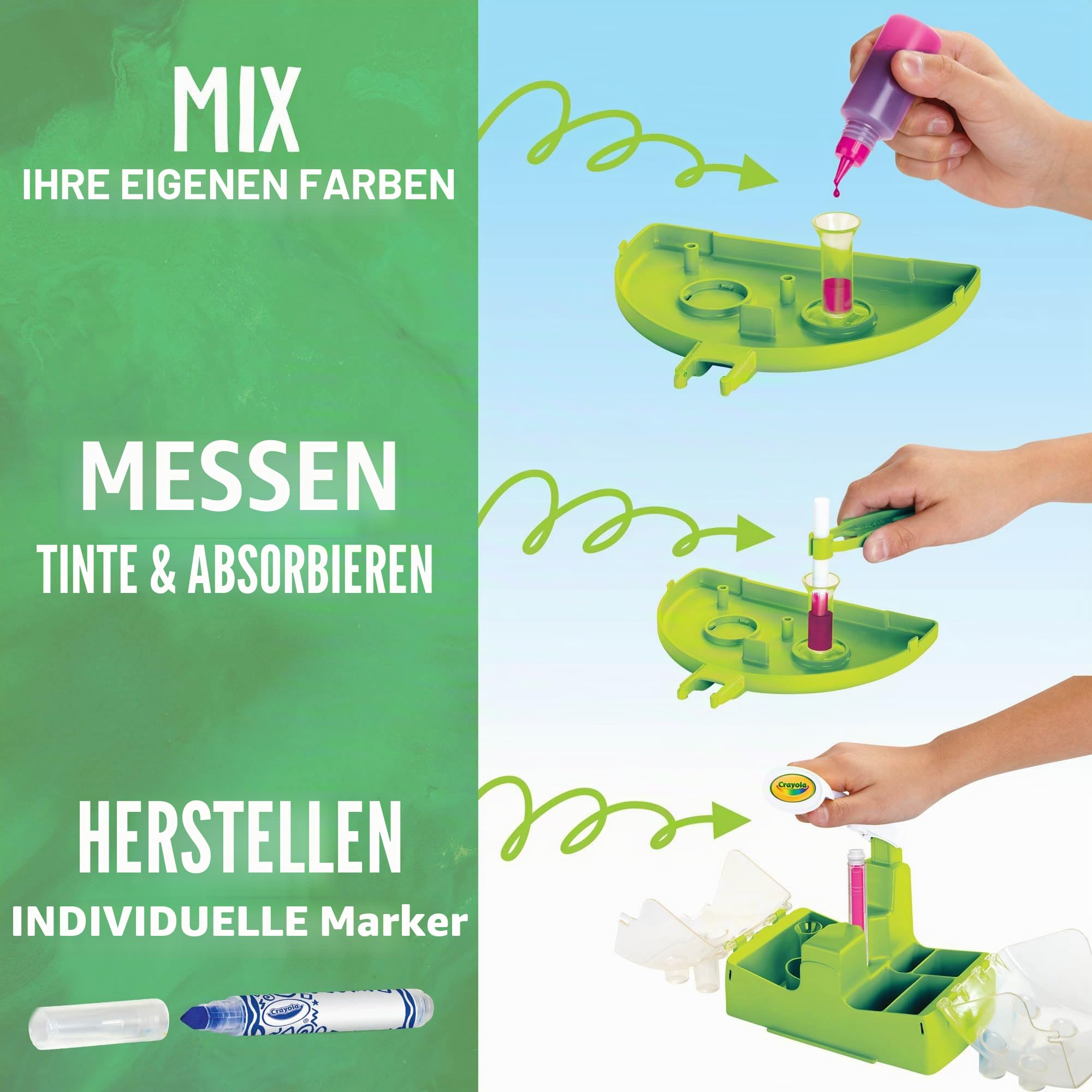 CRAYOLA - Labor für Buntstifte, Kreative Aktivität und Geschenk für Kinder, Marker Maker, International Version, 25-5960