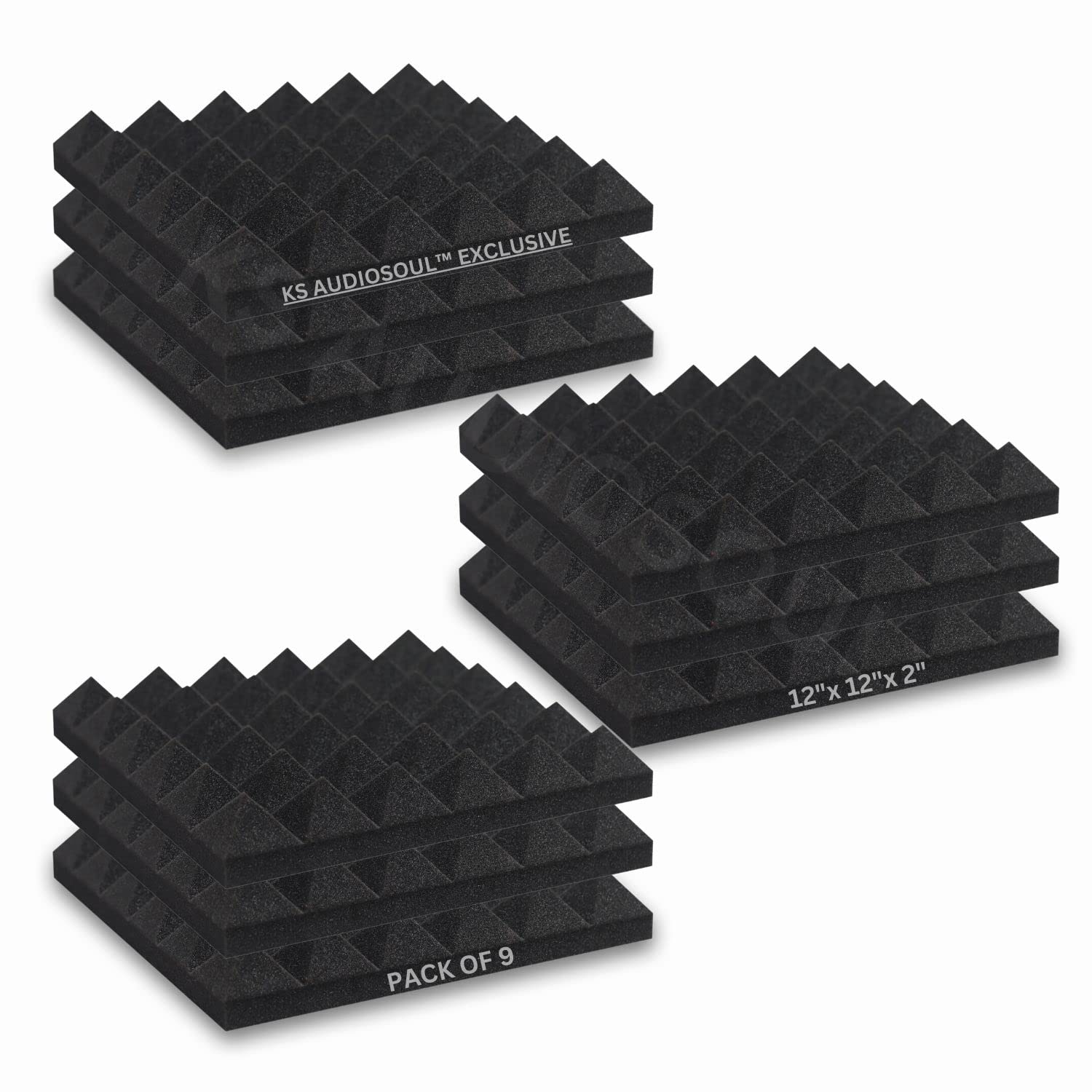 Curated visual reference: Fresh Look at Ks Audiosoul Exclusive Soundproof Acoustic Foam Panels 1X1 Feet 2