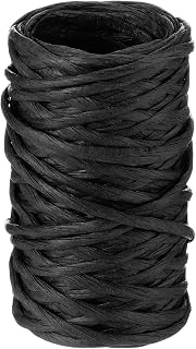 Syhood 65 Feet Floral Wire Rustic Vine Bind Wire for Craft Wrapping Flower Bouquets (Black,1 Roll)