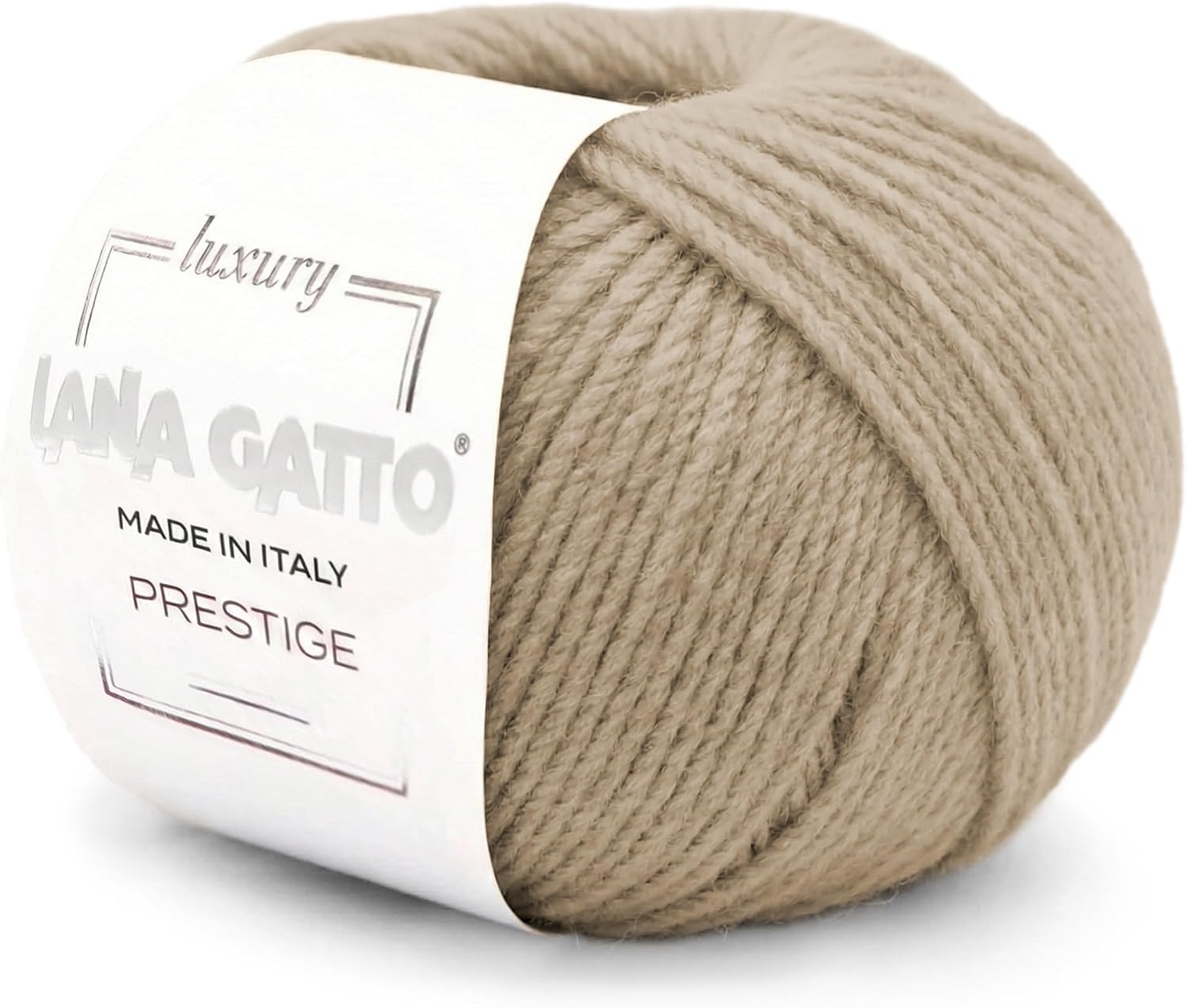 100% Cashmere Yarn for Knitting and Crocheting Lana Gatto Luxury Prestige Line 25g. 75m Beige - 12530 1