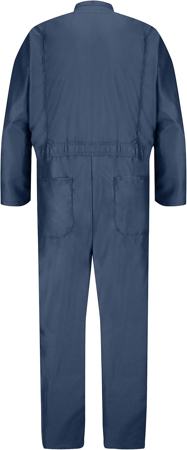 Red Kap Men's Anti Static Action Back Coverall, Meets ESD STM 2.1-1997 Standard