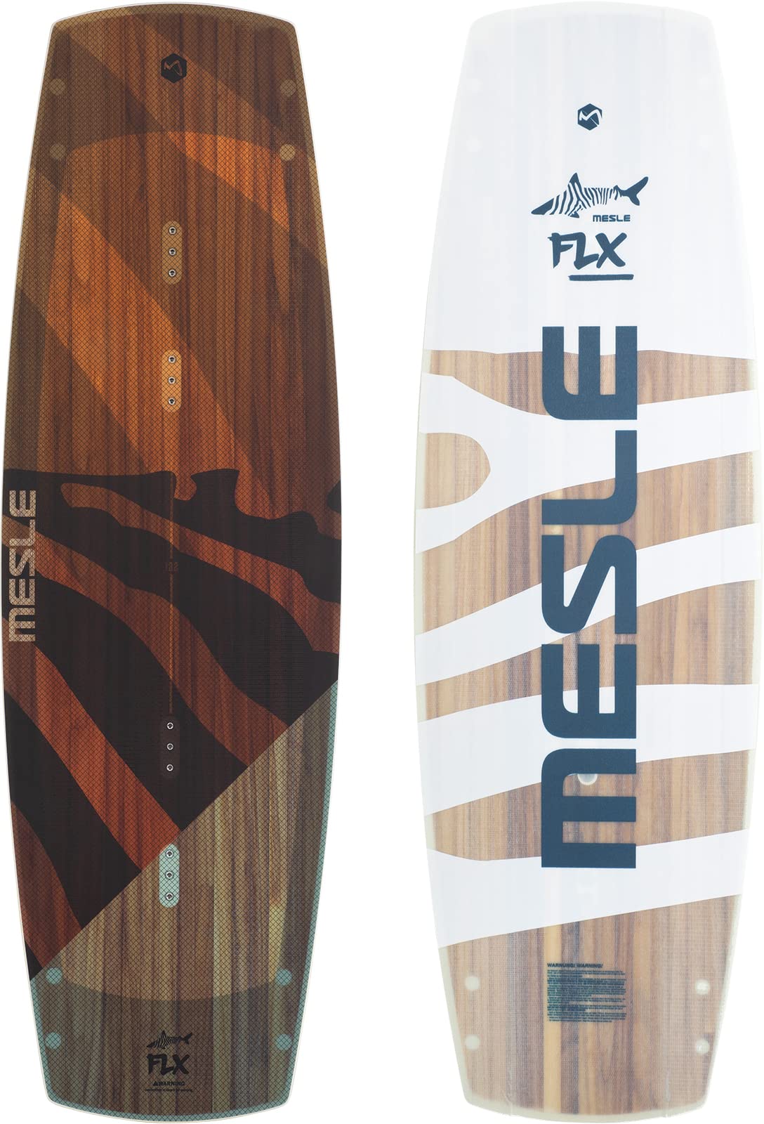 MESLE Wakeboard FLX für Cable Park, Flex Wakeboard für Obstacles, Längen 132cm, 138cm, 143cm, 149cm, Slider Base, Seilbahn Board für Anfänger, Fortgeschrittene, Wasser-Sport