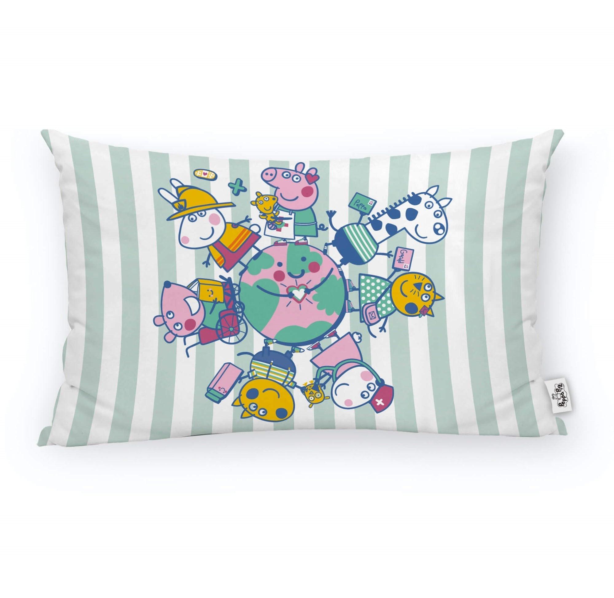 Housse de coussin 100% coton multicolore douce de taille 30 x 50 cm - 7
