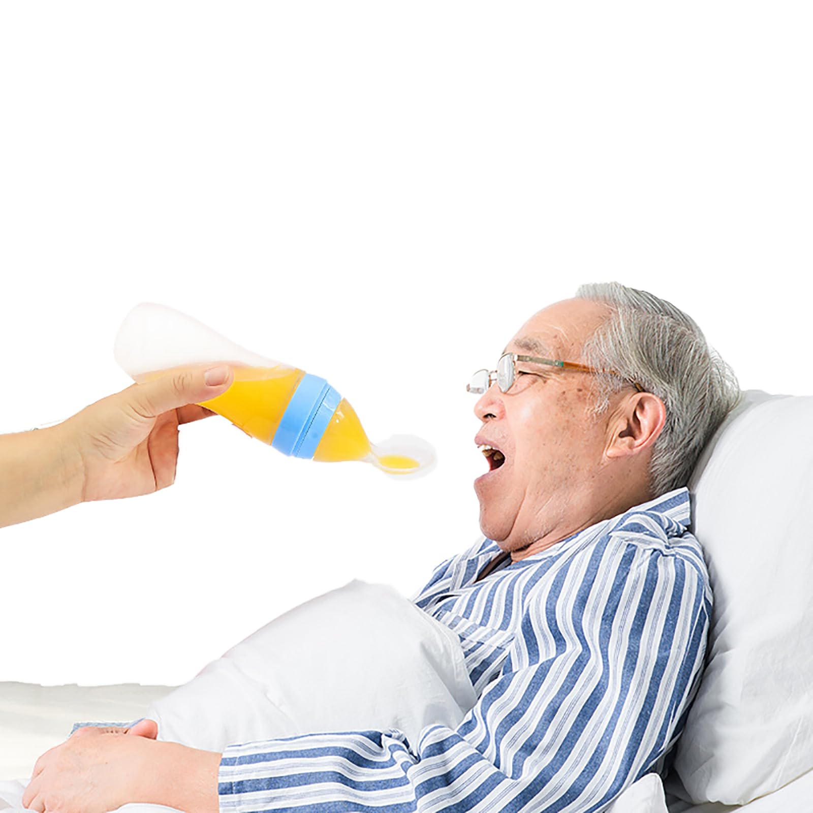 OhMill Drinking Aids Feeding Cup for Elderly Adults?Anti Leakage Adult Cup for Disabled Patient Maternity Convalescent