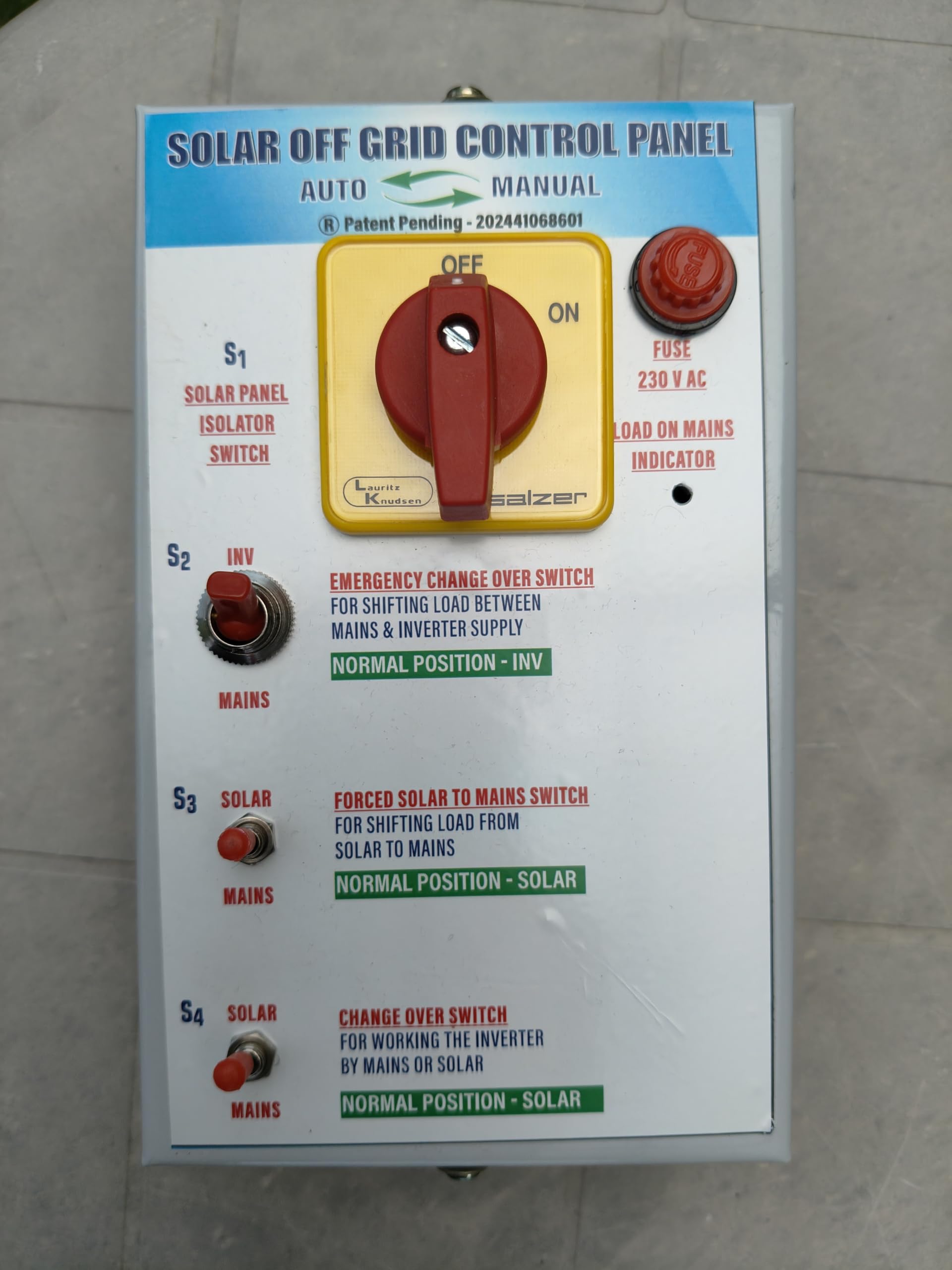Automatic Changeover Switch for conversion of a home inverter to solar. | Prevents Grid Charging, Solar to Mains Switching, Patent Pending-image-7