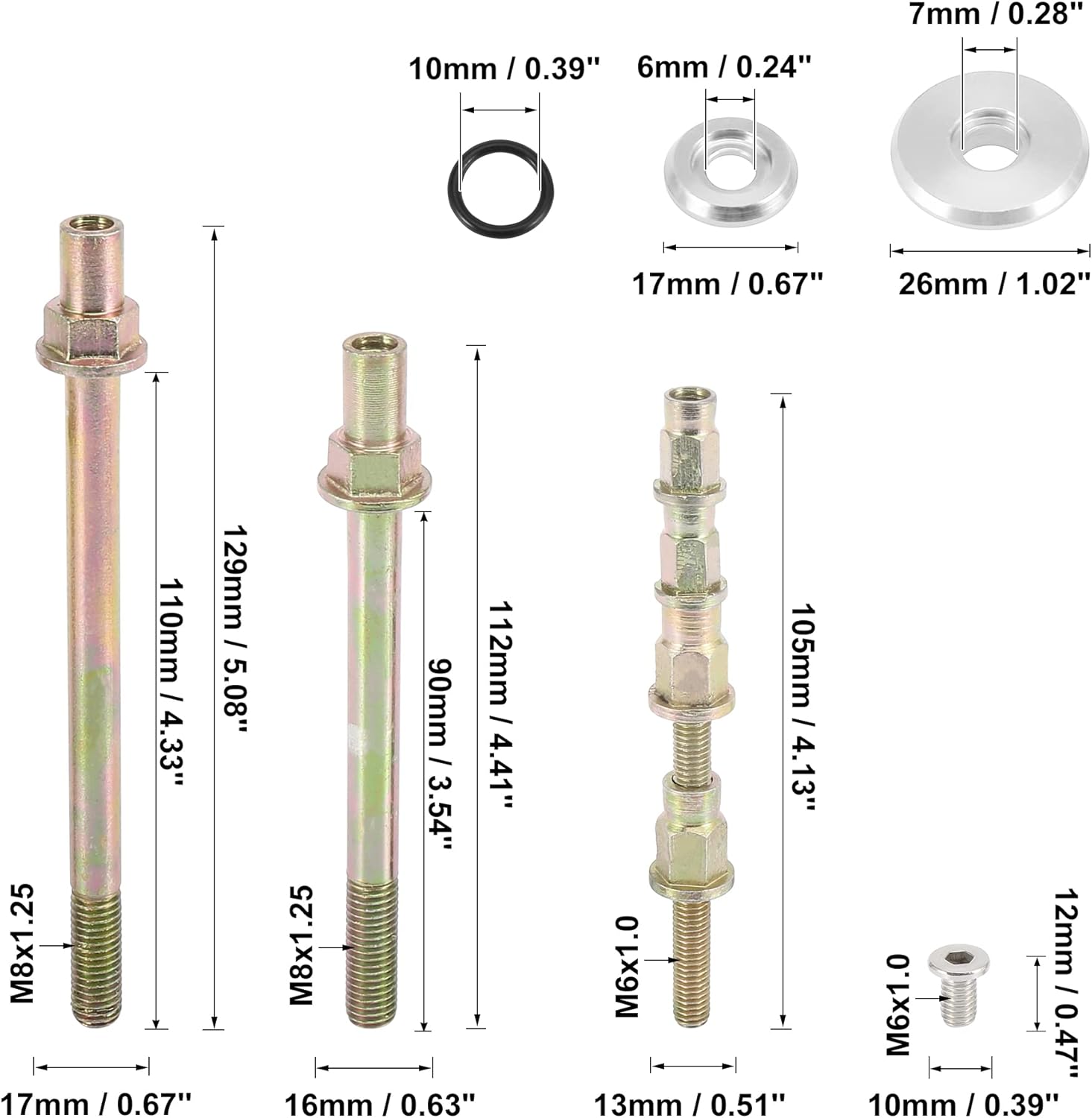X AUTOHAUX Low Profile Engine Valve Cover Washer Bolt Kit Silver Tone for Acura for Honda K-Series Engines K20 K24