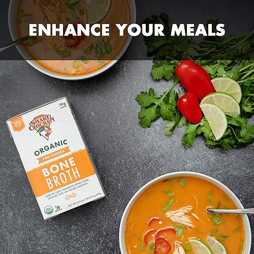Miniatura 5 de Smart Chicken Caldo de pollo orgánico (Pho, 16.9 onzas (paquete de 6))