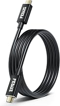 FEDUS USB 4 Cable Thunderbolt 4 Cable 40Gbps 240W 8K@60Hz 4K@144Hz 100W PD 3.1 Fast Charging Type C Cable USB C To USB-C Display Cable Compatible With iPhone 15 Pro, Macbook, Egpu, SSD,1M, Black