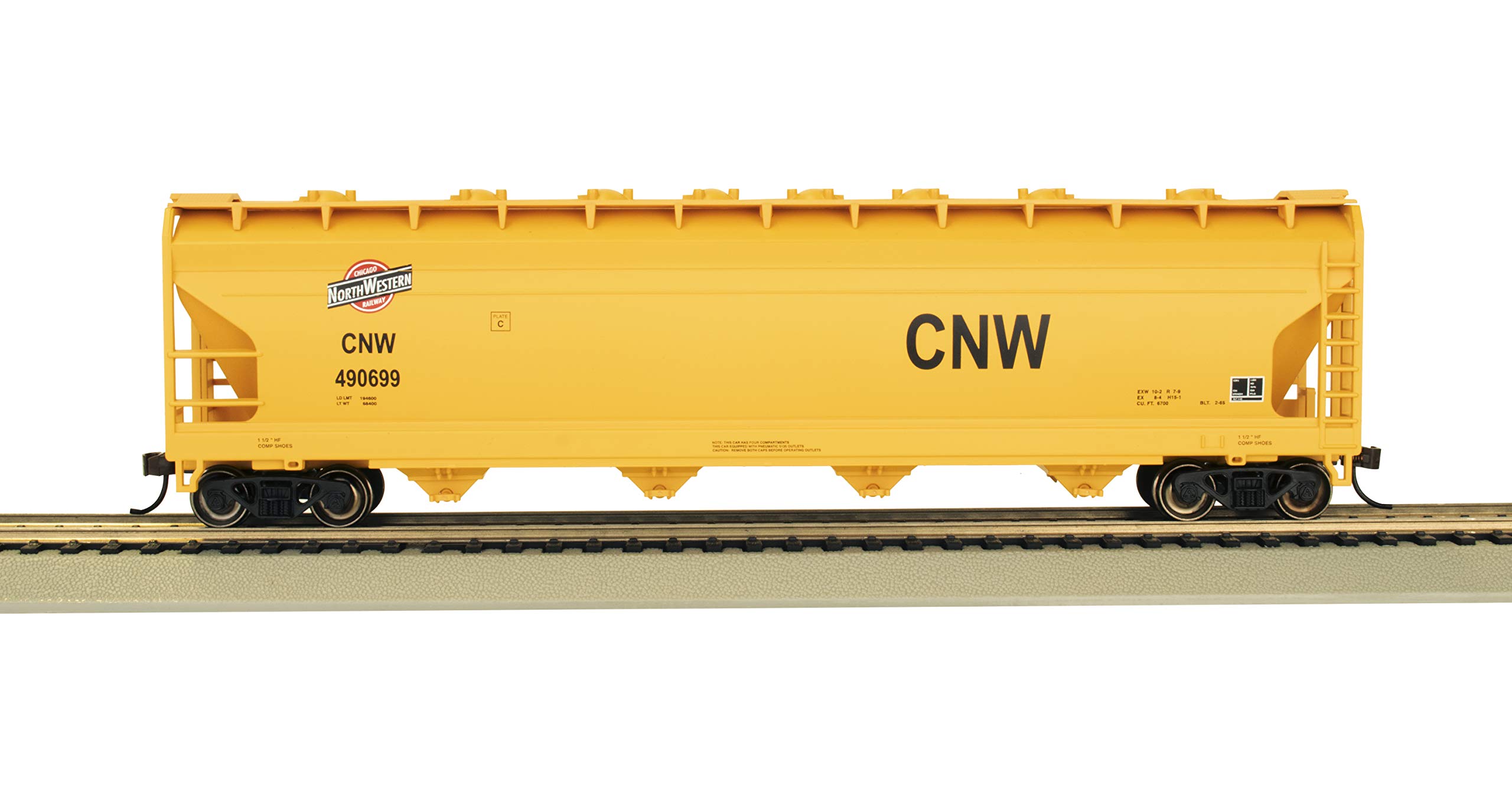Bachmann Trains - 56' ACF Center Flow Hopper - Chicago & North Western - HO Scale