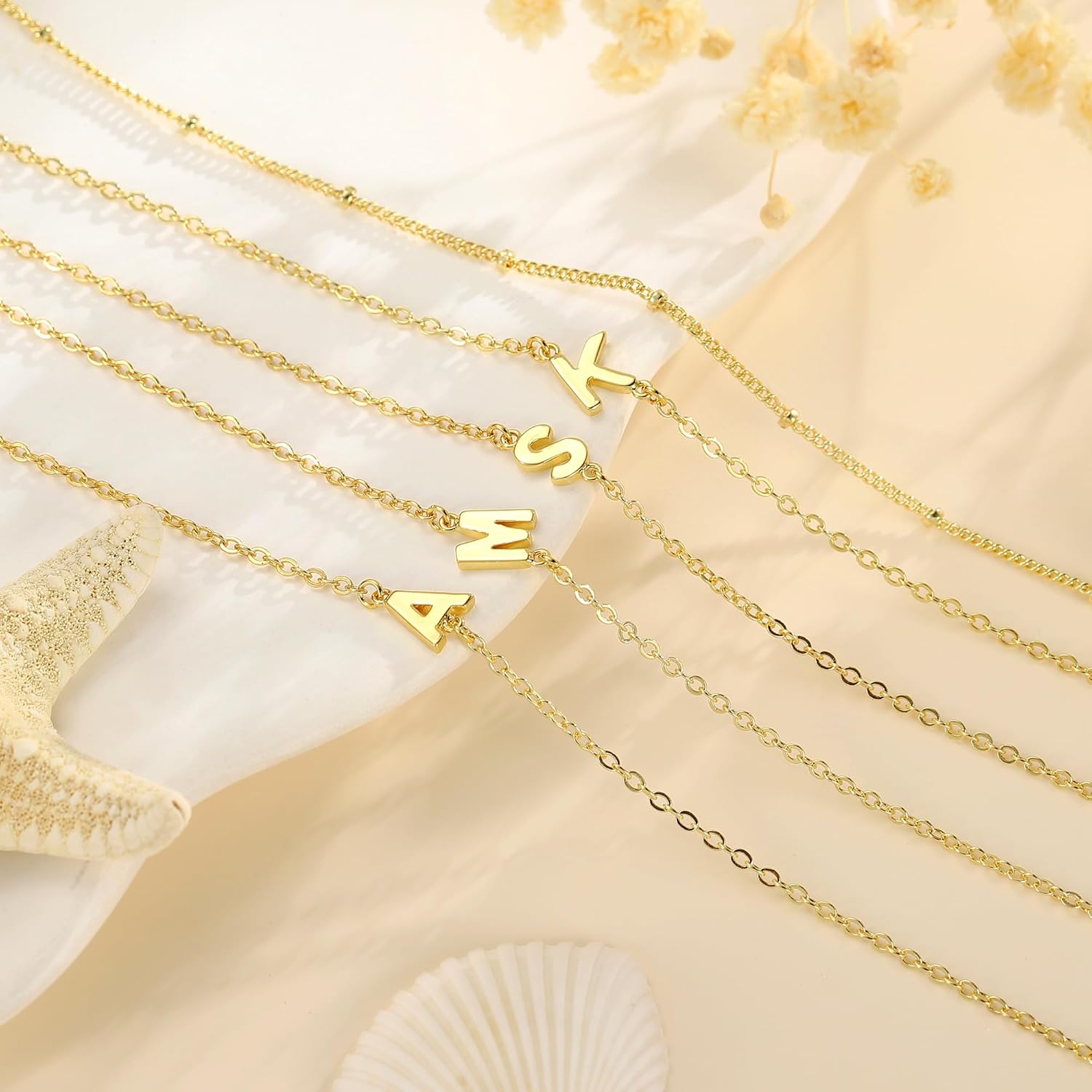 Turandoss Gold Initial Bracelets for Women Girls Jewelry Gifts - 18K Gold Plated Layered Letter A-Z Initial Bracelets Dainty Bracelet Jewelry Gift for Women Girls Gifts for Her - Image 7