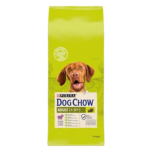 Purina Dog Chow - Pienso para perros adultos Dog Chow cordero 14 kg