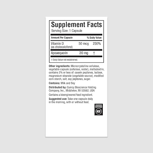 Vista 13 de Prevagen Mejora la memoria: fuerza extra de 20 mg, 30 cápsulas, con apoequorina y vitamina D y prevagen 7 días píldora Suplemento cerebral