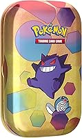 Pokémon-Sammelkartenspiel: Mini-Tin-Box Karmesin & Purpur – 151: Gengar (2 Boosterpacks, 1 Münze & 1 Bildkarte)