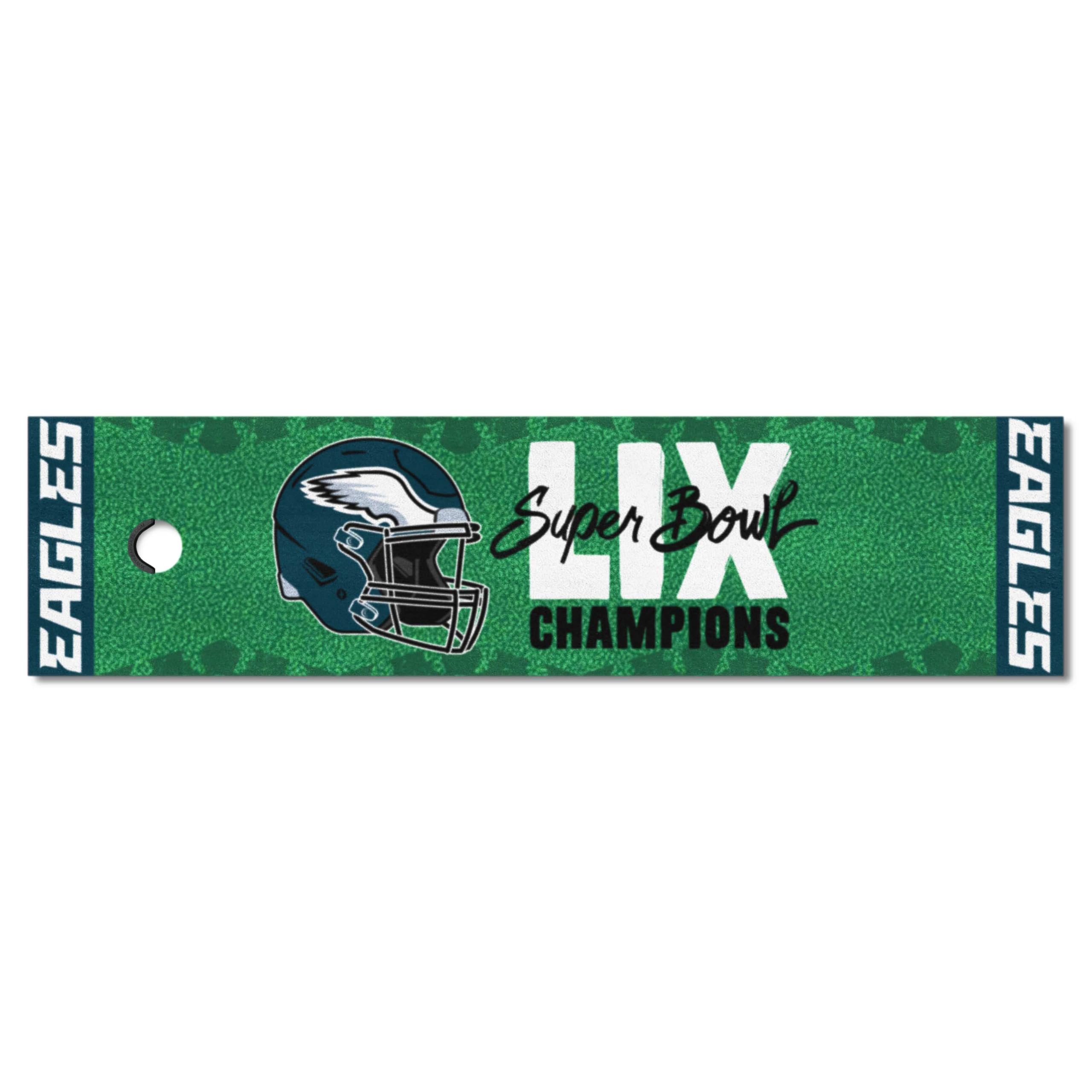 Fanmats 4ft. x 6ft. Philadelphia Eagles Super Bowl LIX Champions Golf Putting Green - Home Decor for Man Cave, Basement, Living Room - Practice Mat, NFL Fan Gift, Officially Licensed Collector’s Item