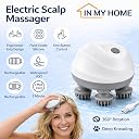 IN MY HOME Electric Scalp Massager, Rechargeable, 3 Massager Modes gallery image