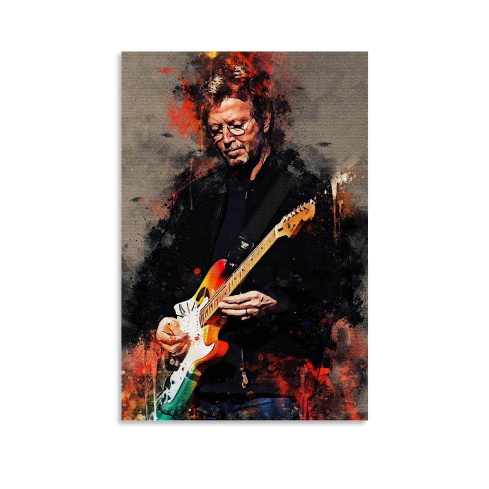 Eric Clapton Leinwandposter - 40x60cm Musik Poster Für Wohnzimmer & Büro