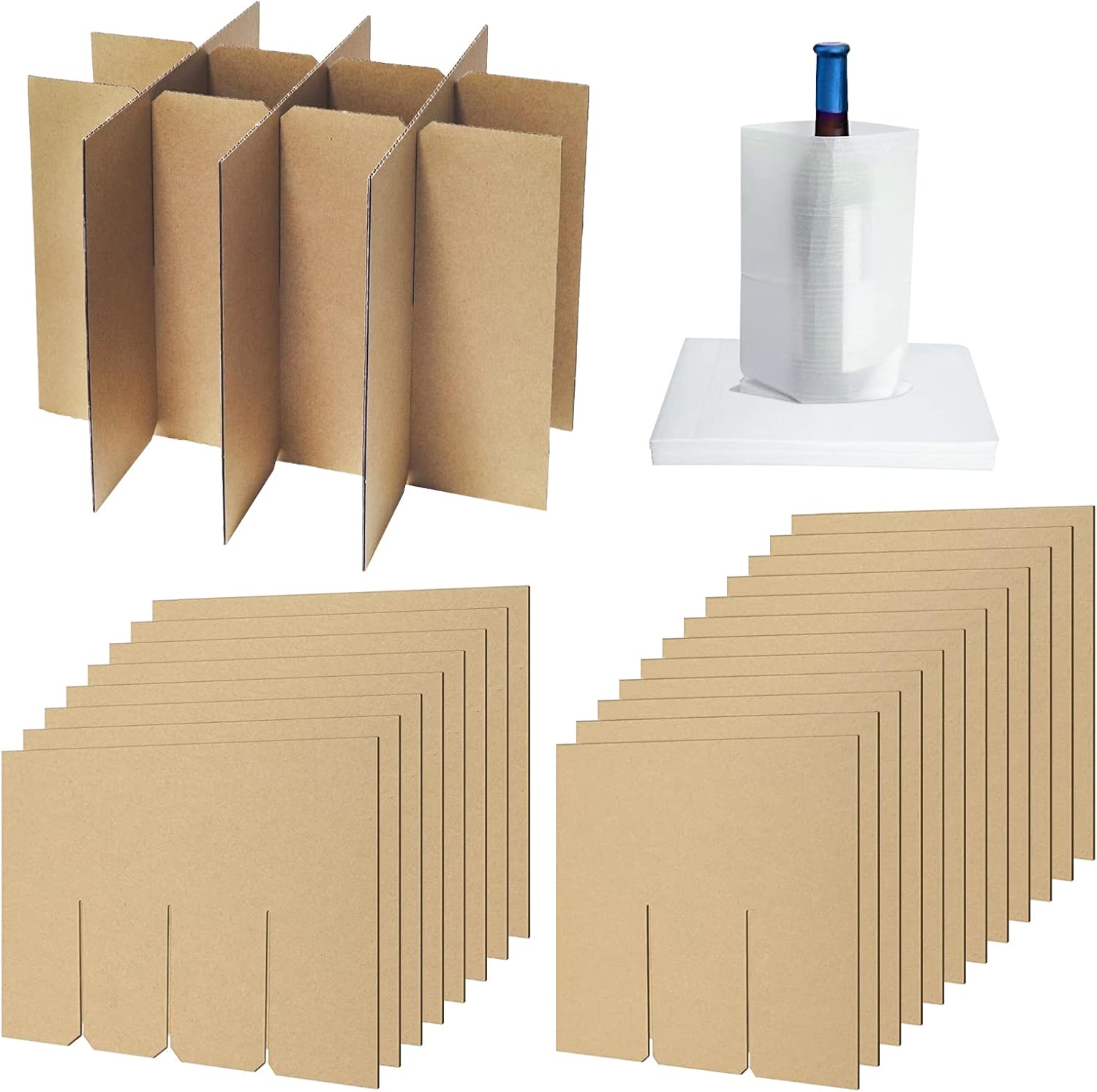 Hzloyat 4 Sets Glass Divider Kits for Moving, Kitchen Glass