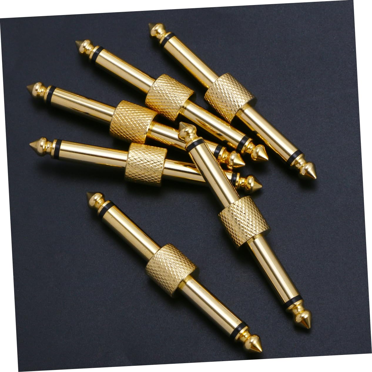 ibasenice 3 Juegos De Conectores De Pedal De Guitarra De Alta Eficiencia Hechos De Material Resistente Acoplador De 6 35 Mm 6 Piezas X 3