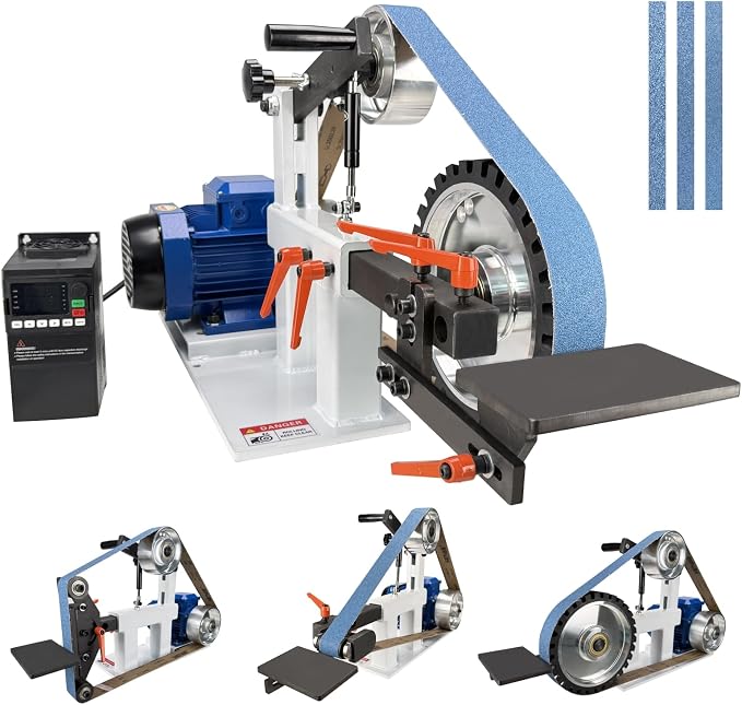 Belt Grinder Sander, 1500W 2HP Polishing Grinding Machine, 72x2 Inch