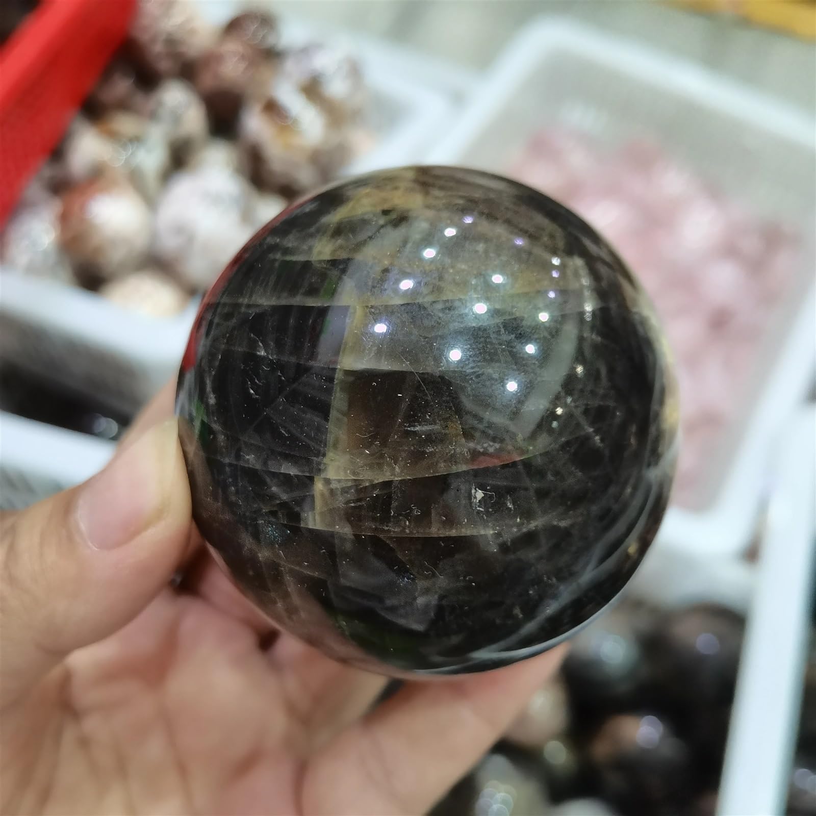 天然石 Amazon.co.jp: 天然石 ナチュラルブラックムーンストーンクリスタル