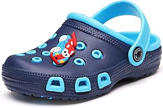 Vorgelen Garden Shoes Unisex Children's Clogs Mules Girls Breathable Slippers Sandals Boys Bathing Shoes Hollow Mules Non-...