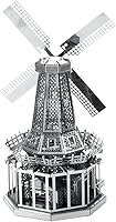 Vista 4 de Metal Earth Molino de viento 3D Kit de modelo de metal Fascinaciones