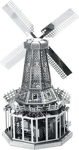 Miniatura 6 de Metal Earth Molino de viento 3D Kit de modelo de metal paquete con pinzas Fascinaciones