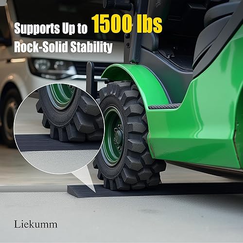 Miniatura 2 de LIEKUMM Rampas de umbral de elevación de 0.8 pulgadas para puertas, rampa de umbral de goma de capacidad de 1500 libras, rampa de umbral