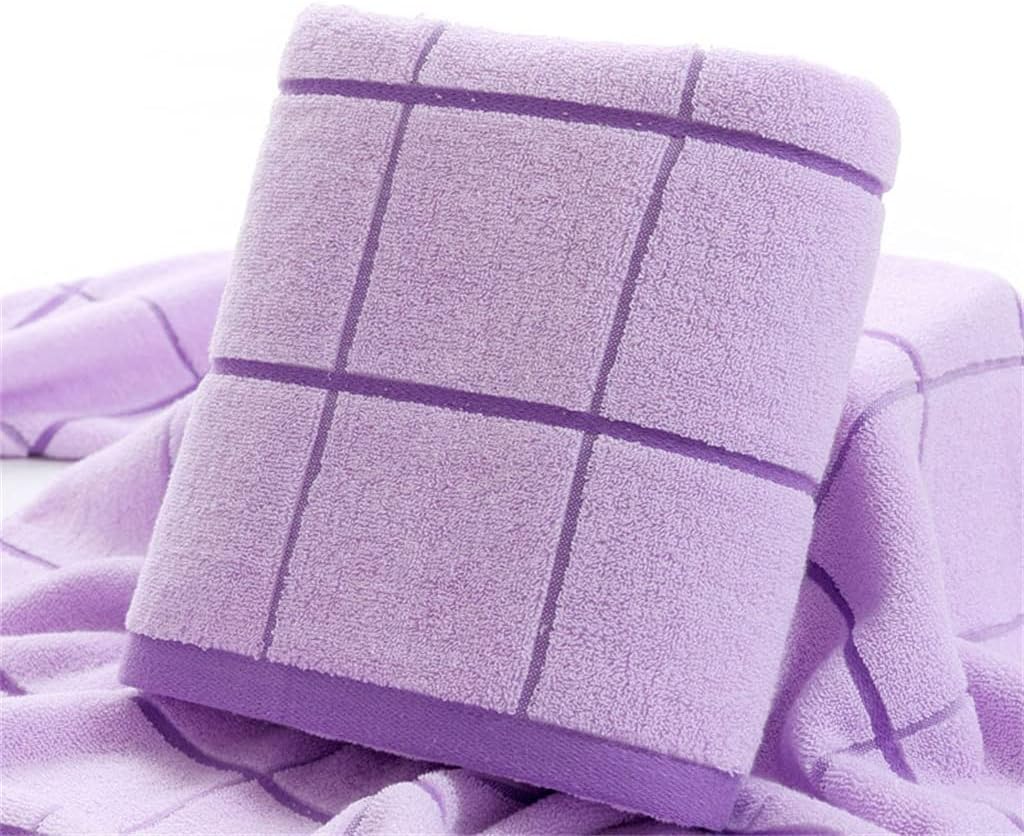 Cotton Bath Towel Household Adult Men and Women Soft Absorbent Cotton Bath Towel(D)
