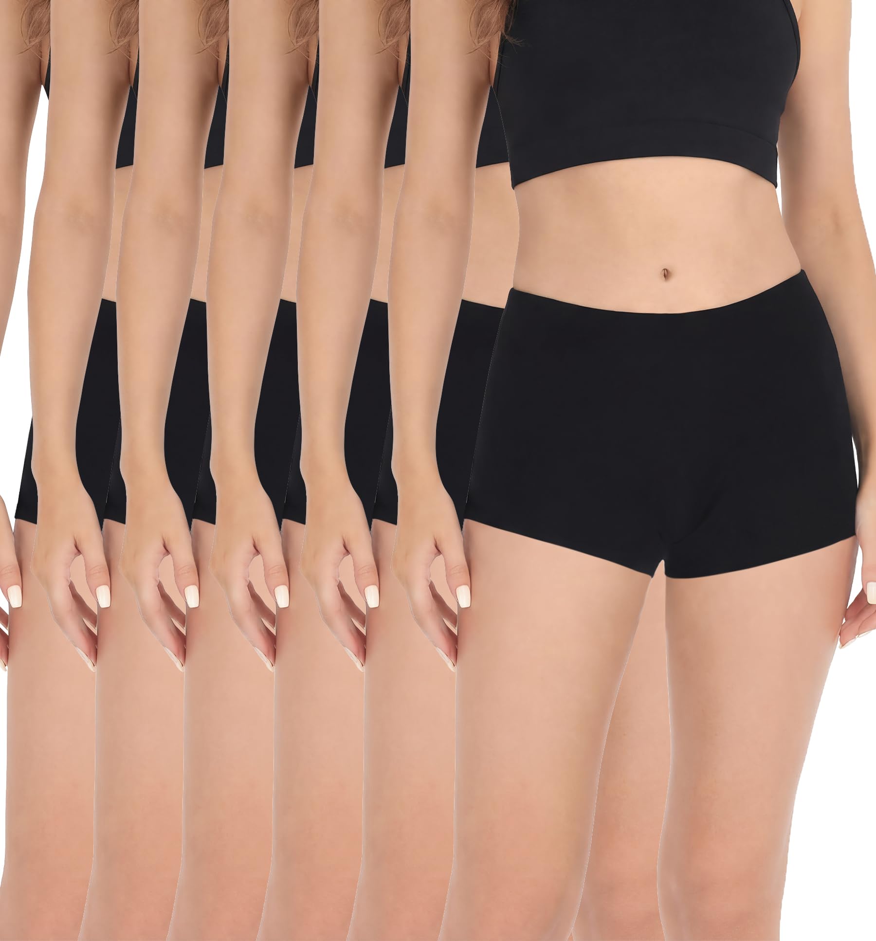 Marvmys Damen Boxershorts Baumwolle Unterwäsche Atmungsaktiv Bequem Weich Mittelhohe Panties Multipack S-XXL