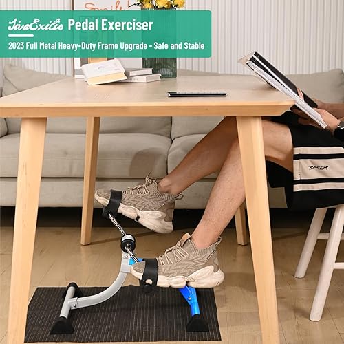Miniatura 2 de SivaExilis Under Desk Bike Pedal Exerciser, Foldable Foot Pedal Exerciser with LCD Display & Anti-Slip Mat for HomeOffice, Portable Mini Peddler for