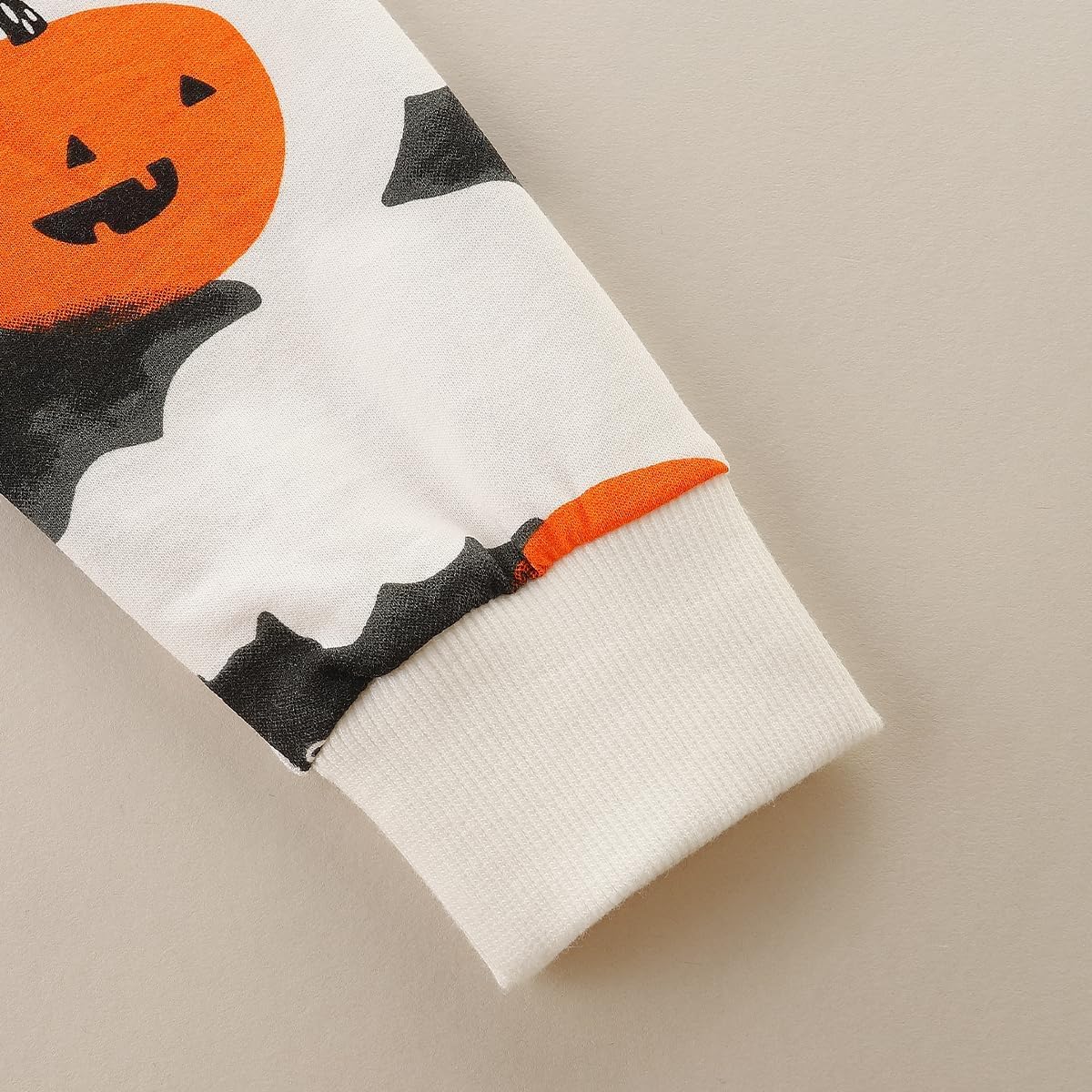 Funnymore Little Boy Halloween Sweatshirt Outfits Long Sleeve Shirt Fall Winter Top Clothing Clothes Bats and Pumpkins Size 7
