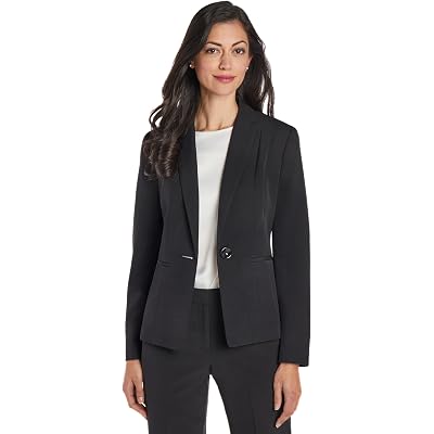 Kasper Women's Stretch Crepe One Button Blazer