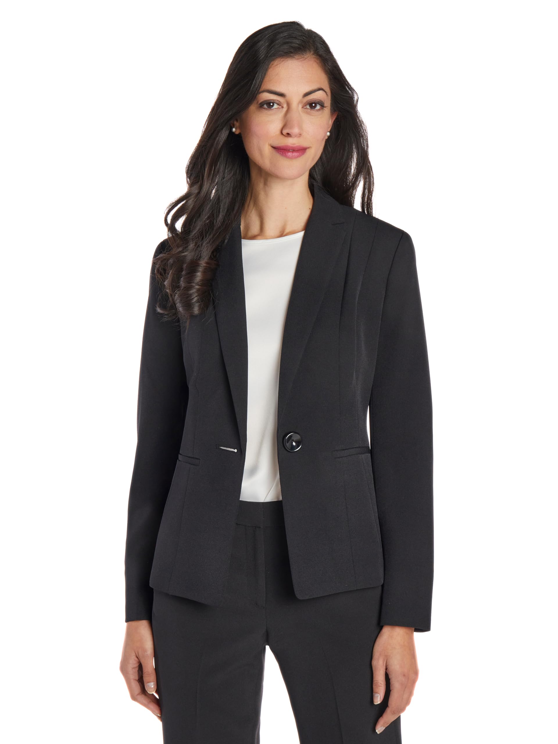 Kasper Stretch Crepe Blazer