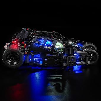 LocoLee RCライトキット レゴバットモービルタンブラー42239と互換性があります - 実際のモデルのみのライトではなく、ディスプレイコレクター用レゴ42239用LED照明アクセサリー